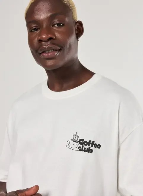 camiseta comfort off-white coffee camiseta comfort off-white coffee