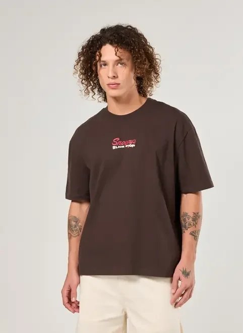 camiseta box marrom snoopy camiseta box marrom snoopy