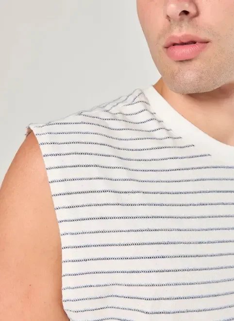 regata sleeveless listrada textura regata sleeveless listrada textura