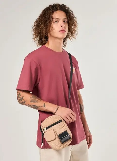 bolsa shoulder bag texturizada areia bolsa shoulder bag texturizada areia