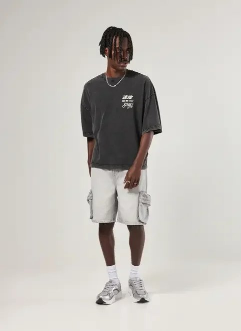 bermuda jeans cinza cargo bermuda jeans cinza cargo