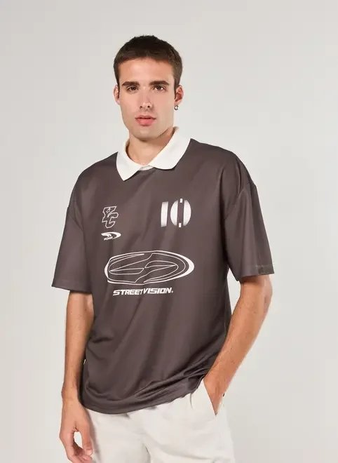 camiseta polo oversized estilo esportiva camiseta polo oversized estilo esportiva