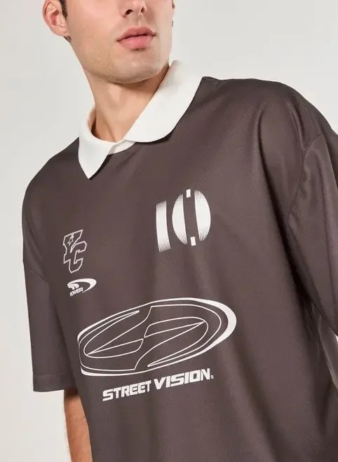 camiseta polo oversized estilo esportiva camiseta polo oversized estilo esportiva