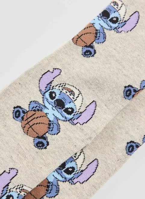 meia cinza stitch basquete meia cinza stitch basquete