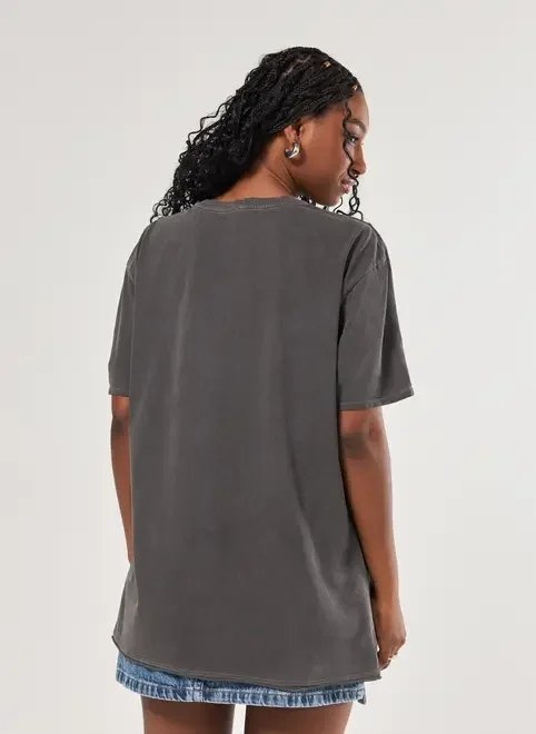 camiseta oversized preta estonada racer camiseta oversized preta estonada racer