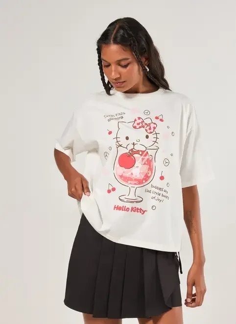 camiseta box off-white hello kitty camiseta box off-white hello kitty
