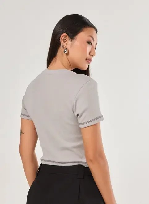 mini tee cinza stranger things mini tee cinza stranger things