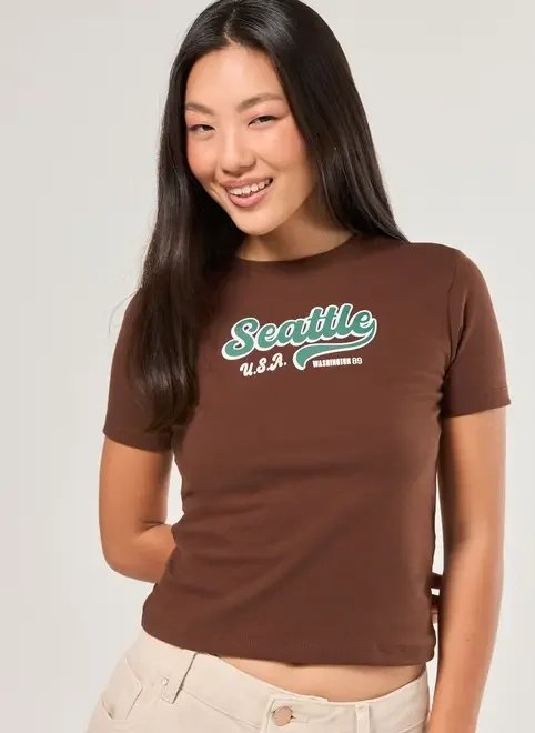 mini tee marrom seattle mini tee marrom seattle