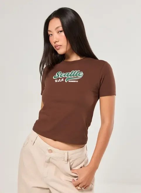 mini tee marrom seattle mini tee marrom seattle