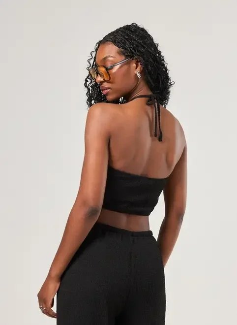 blusa texturizada assimétrica amarração blusa texturizada assimétrica amarração