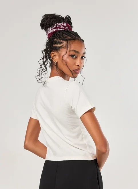 mini tee off-white gato cromia mini tee off-white gato cromia