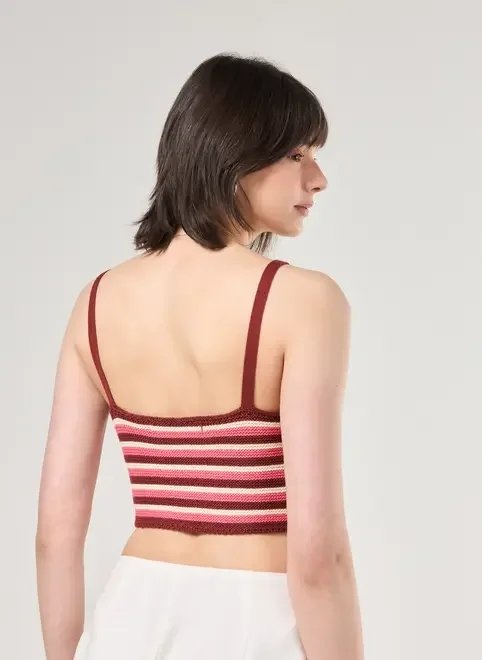 cropped tricô listrado cropped tricô listrado