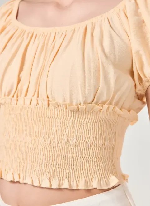 cropped amarelo manteiga lastex cropped amarelo manteiga lastex