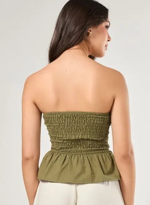 blusa sem mangas latex peplum blusa sem mangas latex peplum