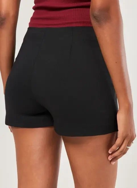 short saia preto bolso cargo short saia preto bolso cargo