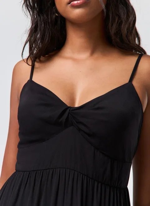 vestido midi preto amarração busto vestido midi preto amarração busto