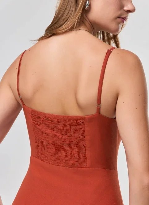 vestido midi decote v alcinha vestido midi decote v alcinha