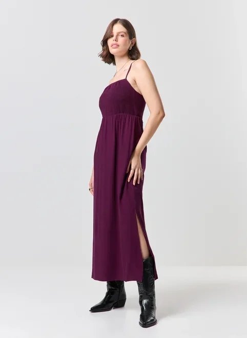 vestido midi alcinha decote e amarração vestido midi alcinha decote e amarração