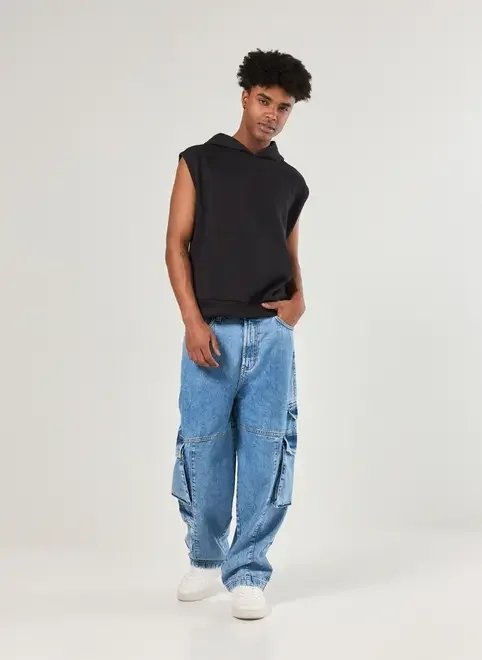 moletom sleeveless box com capuz moletom sleeveless box com capuz