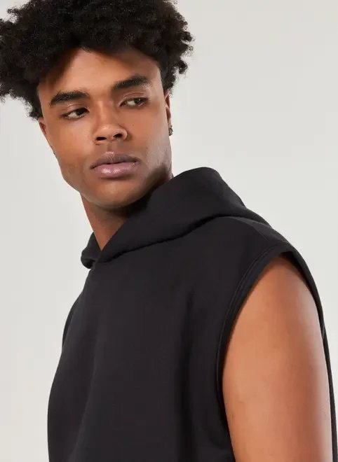 moletom sleeveless box com capuz moletom sleeveless box com capuz