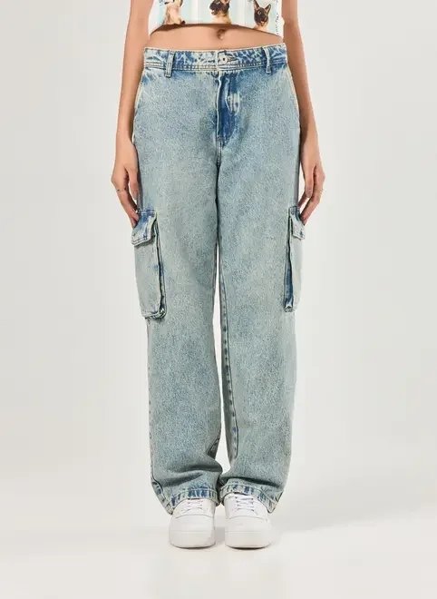 calça jeans cargo cintura baixa calça jeans cargo cintura baixa