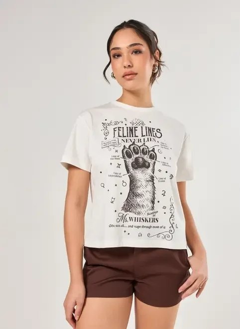 camiseta mística pata de gato camiseta mística pata de gato