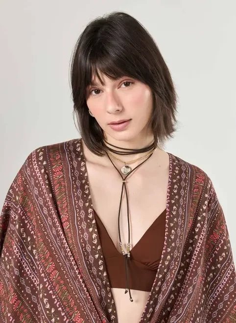 conjunto colar tipo camurça pingente conjunto colar tipo camurça pingente