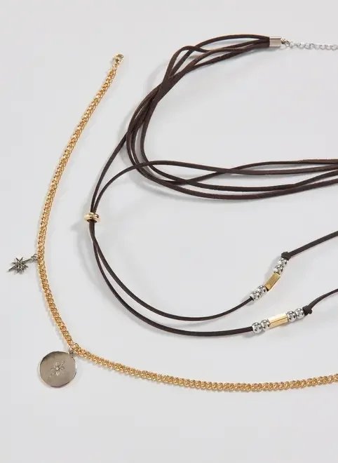 conjunto colar tipo camurça pingente conjunto colar tipo camurça pingente