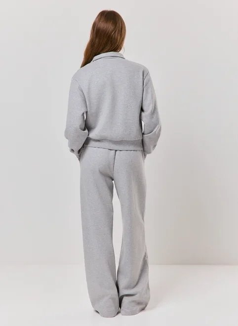 calça moletom wide leg calça moletom wide leg