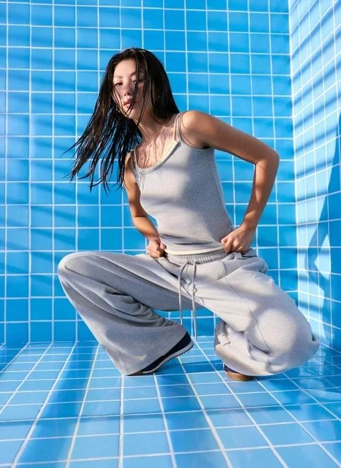calça moletom wide leg calça moletom wide leg