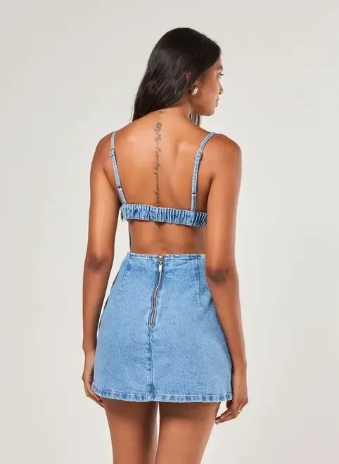 vestido jeans com short embutido vestido jeans com short embutido