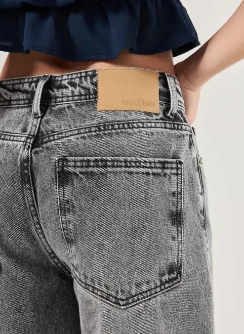 jorts baggy jeans cinza jorts baggy jeans cinza