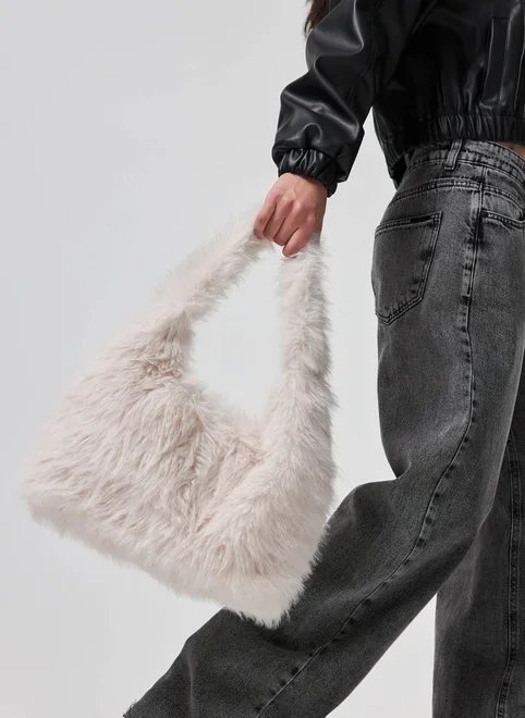 bolsa pelos off-white bolsa pelos off-white