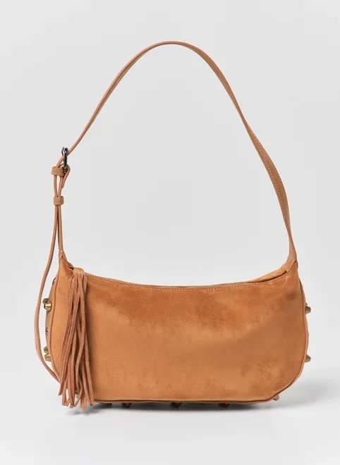 bolsa slouchy suede caramelo franjas bolsa slouchy suede caramelo franjas