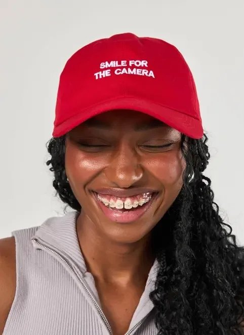 boné vermelho smile boné vermelho smile