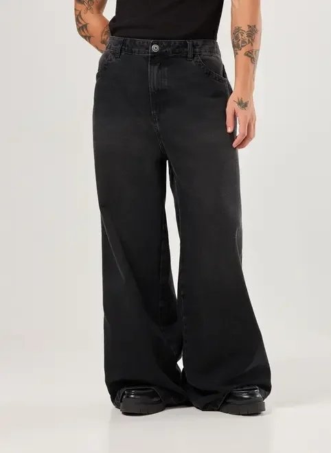 calça jeans super baggy calça jeans super baggy