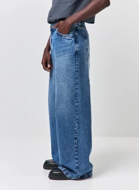 calça jeans super baggy calça jeans super baggy
