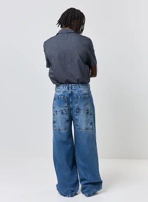 calça jeans super baggy calça jeans super baggy