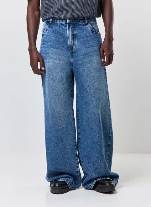 calça jeans super baggy calça jeans super baggy