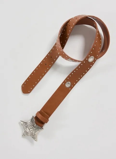 cinto marrom fivela estrela cinto marrom fivela estrela
