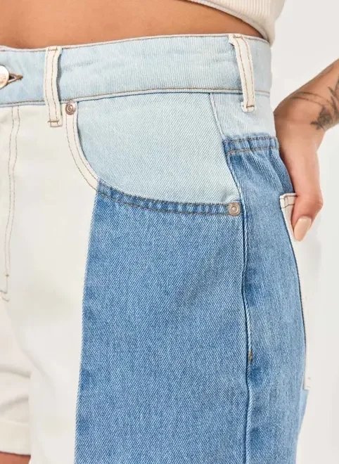 short mom jeans recortes short mom jeans recortes