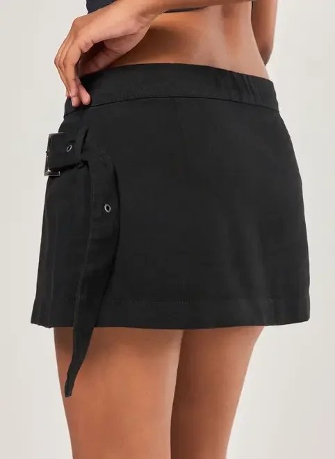 short saia sarja fivela short saia sarja fivela