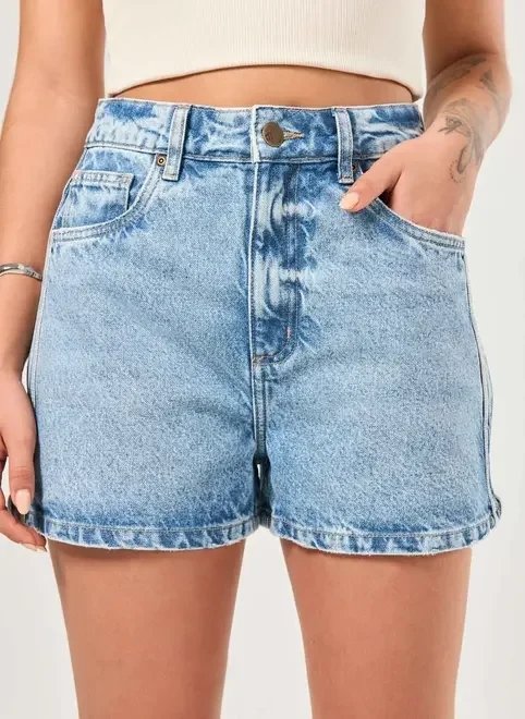 short jeans mom listras short jeans mom listras