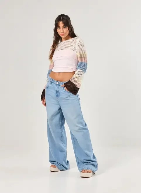 super cropped tricô listras super cropped tricô listras