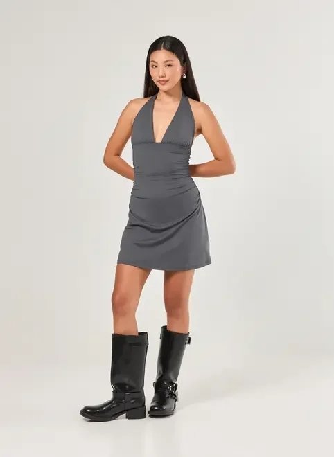 vestido curto poliamida frente única vestido curto poliamida frente única