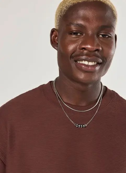 conjunto 2 correntes prateadas alfinete conjunto 2 correntes prateadas alfinete