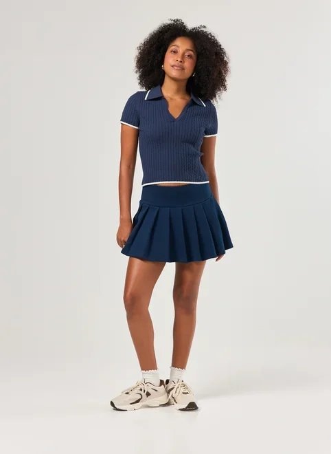 blusa polo tricô blusa polo tricô