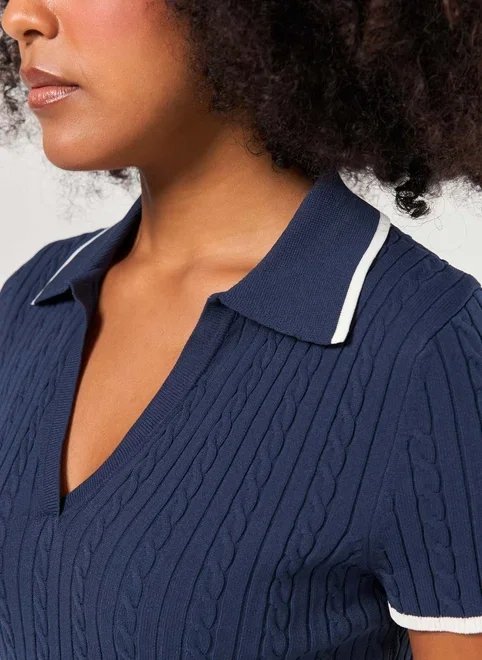 blusa polo tricô blusa polo tricô