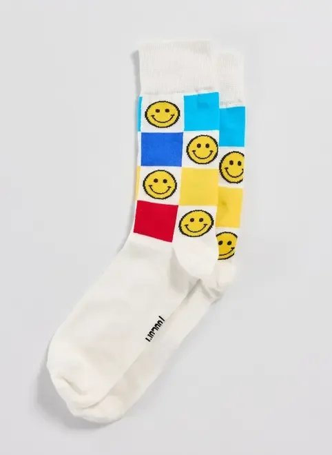 meia off-white quadriculada smiles meia off-white quadriculada smiles