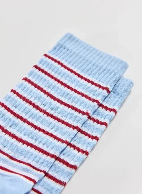 meia azul listras vermelhas e brancas meia azul listras vermelhas e brancas